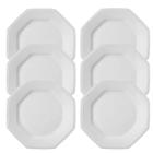 Kit 6 Pratos Rasos Prisma Porcelana Schmidt 1a.