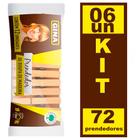 Kit 6 Prendedor de Roupa de Madeira Gina Contém 12 Unidades