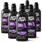 Kit 6 Pretinhos Limpa Pneus Autocraft Brilho Protege Proauto 500ml