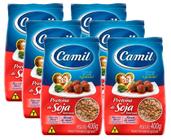 kit 6 Proteína de Soja Texturizada Escura Camil Pacote 400g