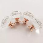 Kit 6 Puxadores Pegador Cristal 30mm Porta Gaveta Rose Gold