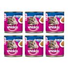 Kit 6 Ração Gato Whiskas Peixe Lata 290g cada