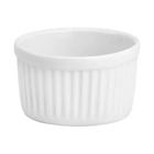 Kit 6 Ramekin Canelado De Cerâmica Porta Molho Porção Caldos Molheira Branco 100ml - Casita