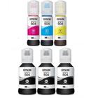 Kit 6 Refil Tinta L6161 L4150 L4160 T504