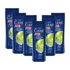 Kit 6 Shampoos Clear Men Anticaspa Controle e Alivio da Coceira 200ml
