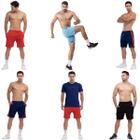 Kit 6 Short esportivo dry masculino academia fitness liso