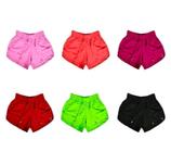 Kit 6 shorts feminino tamanho P