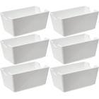 Kit 6 Suportes para Sachês Molhos 11x6,5x5,1cm Branco Organizador Uno Coza de Mesa