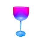 Kit 6 Taças De Gin Degradê Azul/Pink Neon De Acrílico 550 Ml