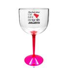 Kit 6 Taças Gin Com Base Rosa Acrílico Profissões