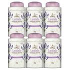 Kit 6 Talco Perfumado Alma De Flores Lavanda 100G - Memphis