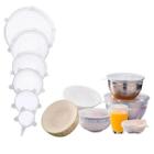 Kit 6 Tampas Silicone Reutilizável Transparente - Clink