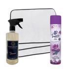 Kit 6 Tapetes Higiênicos Pet + Água perfumada Spray 500ml Emporium + Odorizador Flor Camp 400ml - Dog Pet