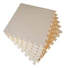 Kit 6 Tatames Tapetes EVA 50x50x2cm 20mm Creme Bege