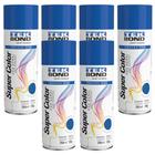 Kit 6 Tekspray Tinta Super Color Uso Geral Azul - Tekbond