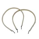 Kit 6 Tiaras Arco Pérola Acessório Para Penteados 14Cm