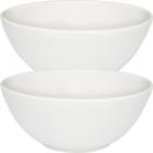 Kit 6 Tigela Sobremesa Pequena Color Bowl Branco De 600ml