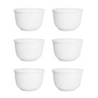 Kit 6 Tigelas Porcelana Brancas Especial para Sopa e Caldo