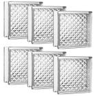 Kit 6 Tijolo Bloco De Vidro Quadrado Opaco 19x19x8 Tradestar