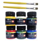 kit 6 tinta para tenis, couro personalização premium