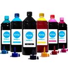 Kit 6 Tintas Bulk Ink L805 CMYK Corante 1 Litro Koga