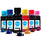 Kit 6 Tintas para L805 Bulk Ink CMYK 100ml Corante Koga