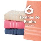 Kit 6 Toalhas De Banho Atacado P/ Revenda - 100% Algodão