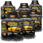 Kit 6 Toalhas de Microfibra Chenile Limpeza Automotiva Proauto