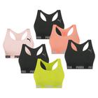 Kit 6 Tops Puma Nadador Sem Costura Feminino