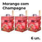 Kit 6 Un Aromatizador de Ambientes Difusor Cheirinho 250 ML Morango Champagne