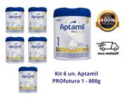Kit 6 un. Fórmula Infantil: Aptamil Profutura 1 800g - 0-6 meses
