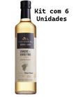 Kit 6 Un Vinagre de Vinho Branco Fino Gourmet Chardonnay Casa Madeira 500 ml