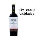 Kit 6 Un Vinho Villa Campestre Cabernet Sauvignon Reservado 750 ml