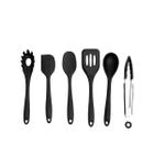 Kit 6 utensílios de cozinha de silicone completo multiuso - Oikos