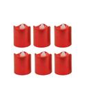 Kit 6 Velas Vermelha Eletrônica LED 4cm - Yangzi