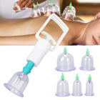 Kit 6 Ventosas Copo Massageador Conjunto Para Massagem De Sucção Ventosaterapia Massoterapia