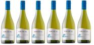 Kit 6 Vinho Montgras Amaral Chardonnay 2017 Chile 750Ml