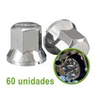 Kit 60 capas cromada para porca 32 mm