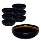 Kit 60 Molheira Porta Shoyu 10cm 110ml Sushi Nozoki Preto