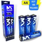 Kit 60 Pilhas Aa Ou Aaa 1,5v Normal Palito 1 Caixa C/60 Un - Europio