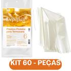 Kit 60 Plásticos Protetor Para Termocera Refil Descartável Depilação Depilflax