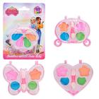 Kit 6Mini Estojos De Maquiagem Make Infantil Boneca Sombra Blush Com Aplicador Faz de Conta - 99TOYS