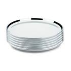 Kit 6un Bandeja Garçom 40cm James.F Reforçada Aço Inox