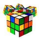 Kit 6un Cubo Mágico 3x3x3 Brinquedo Interativo Quebra Cabeça Colorido Simples Iniciante