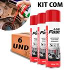 Kit 6un Desingripante Spray Anticorrosivo Lub Fast 300ml