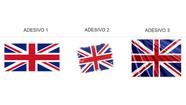 Kit 6x Adesivo Bandeira Inglaterra Land Rover Uk Evoque