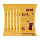 Kit 6X: Biscoito Infantil Biscotti Banana E Cacau Papapá 60G