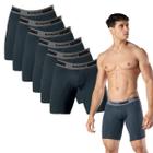 Kit 6x Cueca Box Longleg Masculina Esportiva Assadura Keeper