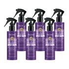 Kit 6x Leave-In Multifuncional Inoar Speed Blond 200ml Proteção da Cor Para Cabelos Loiros Desamarelador Hidratante