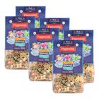 Kit 6X: Macarrão Bambini Princesas Tricolore Paganini 300G